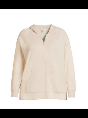 Women's Cream Zip Hoodie
